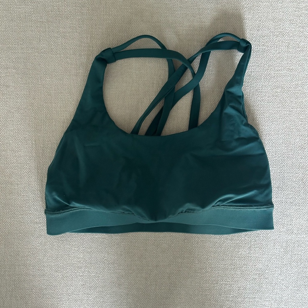 Lululemon Women's Strappy Sports Bra - Teal
